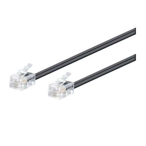 Cabo Telefone 6V/4C RJ11 Macho/Macho 3mt - Branco