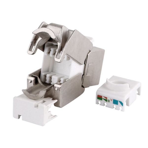 Ficha RJ45 Keystone RJ45 p/ Cabo UTP/FTP CAT6A - Image 2