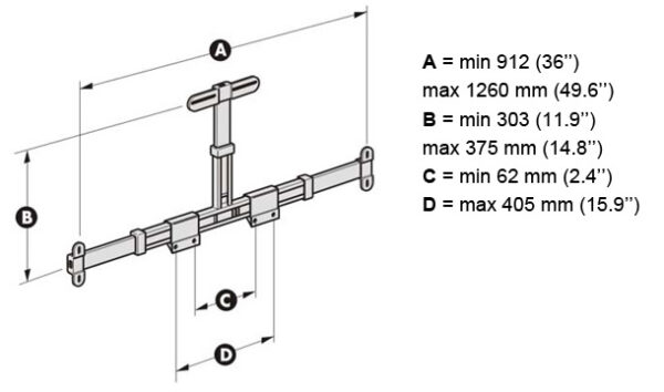 Suporte Colunas Home Cinema A 26" a 37" - Image 3