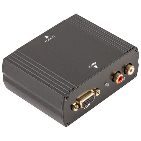 Conversor VGA (Vídeo)+2 RCA (Áudio) p/ HDMI