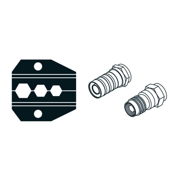 Mordentes p/ Alicate Cravar Fichas BNC p/ Cabo RG59, RG6, F