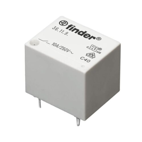 Relé DC Mini 6V/1C/10A - R:12mm Circuito Impresso