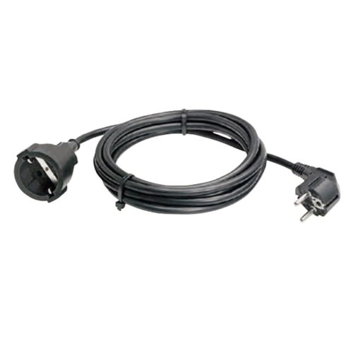 Extensão Eléctrica Schuko Macho / Schuko Fêmea 10mt Preto