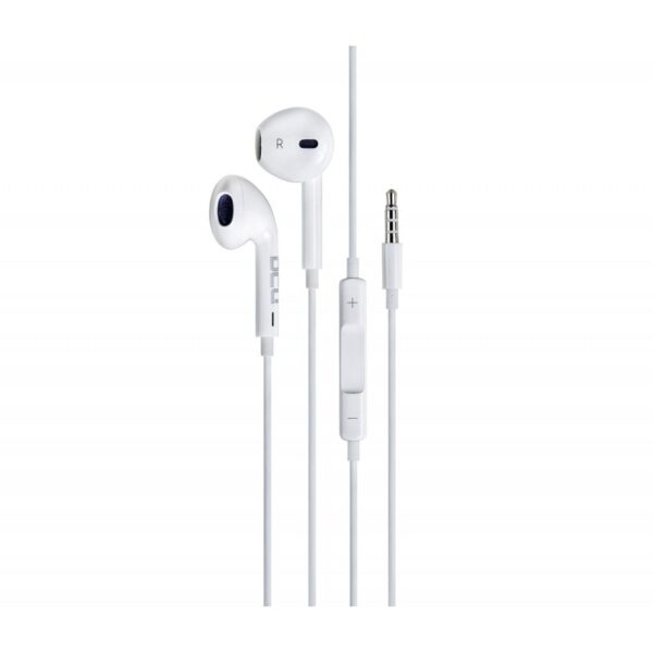 Auriculares Ficha 3,5 Branco c/ Micro