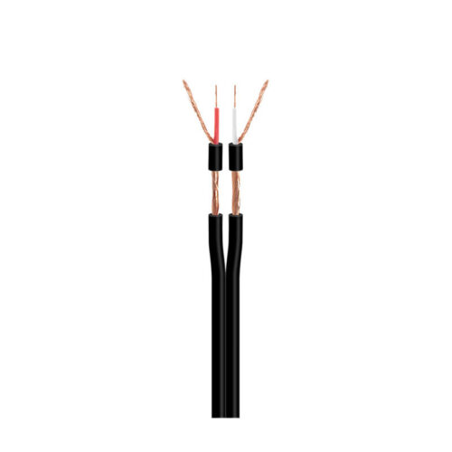 Cabo Paralelo 2 x Ø2,8mm + 2 Malhas Preto 100mt - Bobine