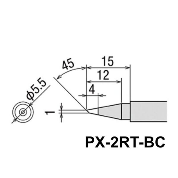 Ponta Ø1mm p/ Ferro