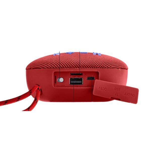 Coluna Portátil Bluetooth 5W - Vermelho - Image 2