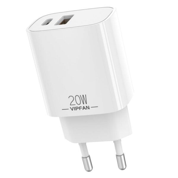 Alimentador AC230V/DC5V USB + USB-C 20W Quick Charge