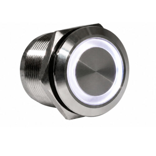 Piloto Metálico DC12V Ø8mm - Branco