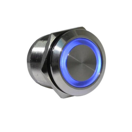 Piloto Metálico DC12V Ø8mm - Azul