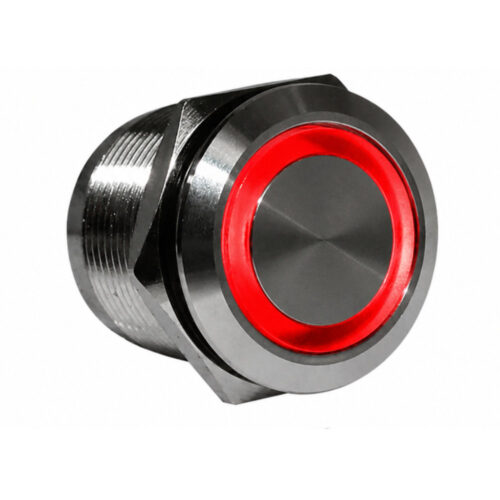 Piloto Metálico DC12V Ø8mm - Vermelho