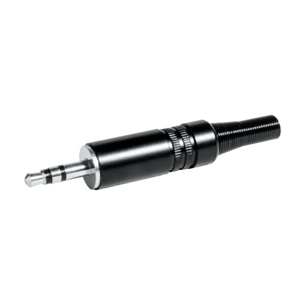 Ficha 3,5 Macho ST Ø4,5mm Metal - Preta - Image 2