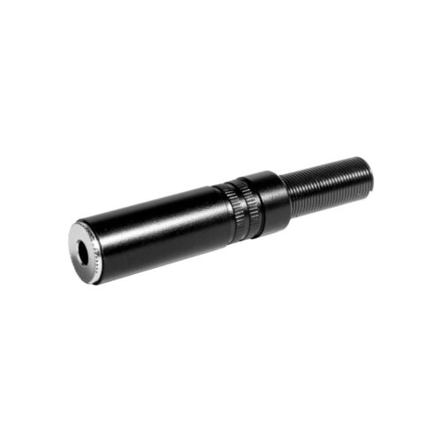 Ficha 3,5 Fêmea ST Ø6,5mm Metal - Preta