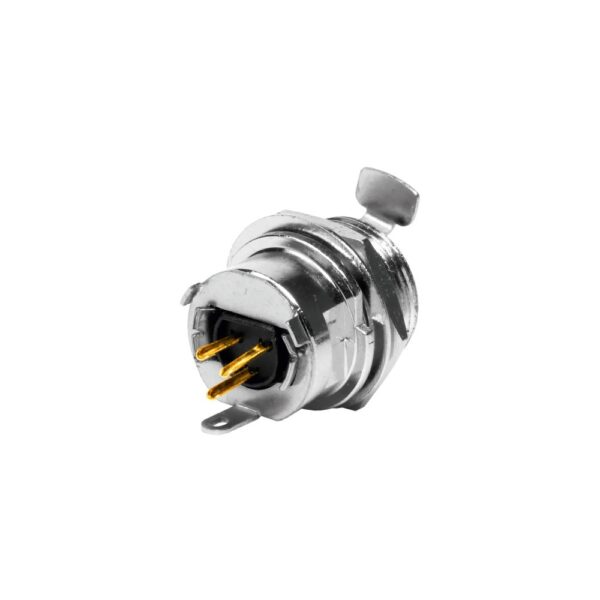 Ficha Mini XLR Fêmea 3 Pinos Chassi - Rosca - Image 4