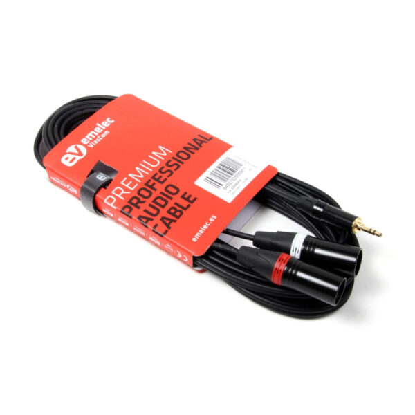 Cabo 3,5 Macho ST / 2x XLR Macho 3m - Image 4