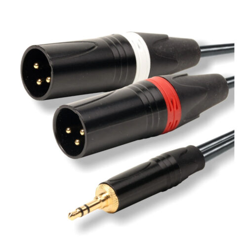 Cabo 3,5 Macho ST / 2x XLR Macho 5m