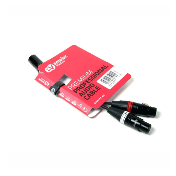 Cabo de Microfone Montado XLR M / 2 XLR H - Image 2