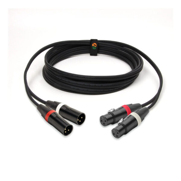 Cabo de Microfone Montado XLR M / 2 XLR H - Image 3