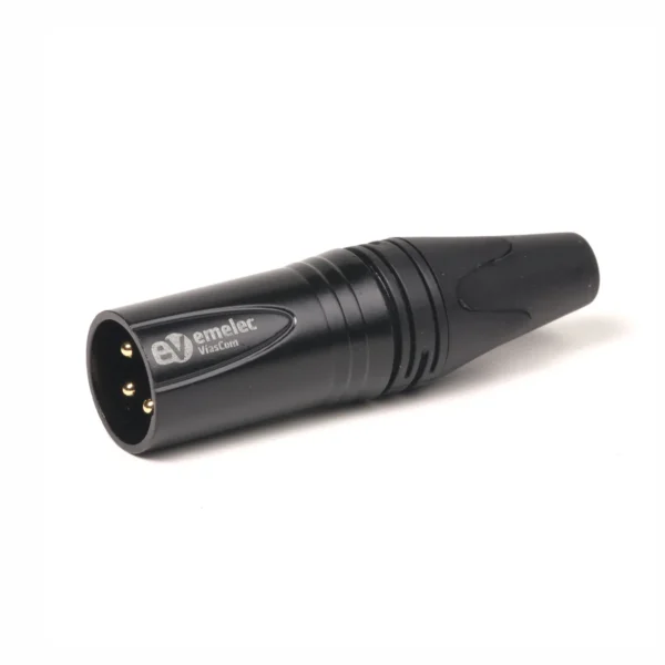 Ficha XLR Macho 3Pin Dourados - Preto - Image 2