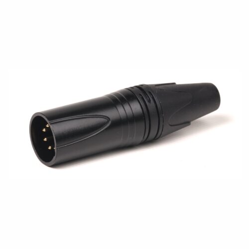 Ficha XLR Macho 5Pin Dourados