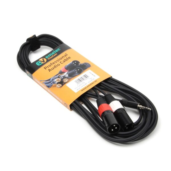 Cabo 3,5 Macho ST / 2x XLR Macho 3mt - Image 6