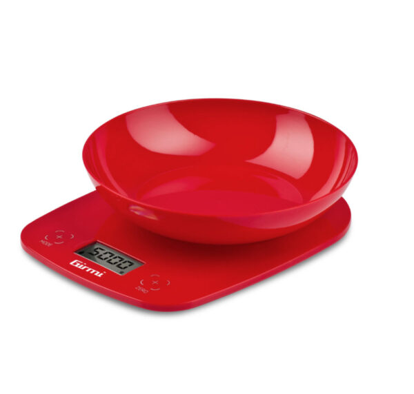 Balança de Cozinha Electrónica c/ Taça PS01 - Vermelho
