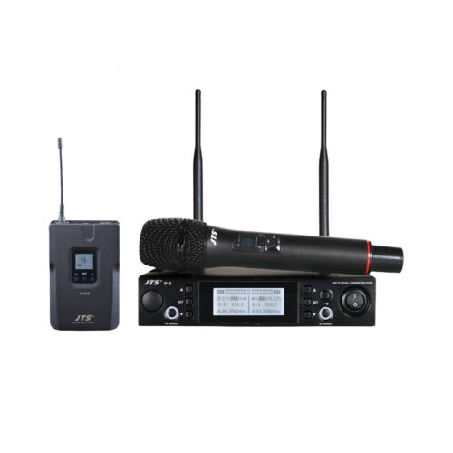 Microfone Mão s/ Fios + Bodypack + Receptor UHF