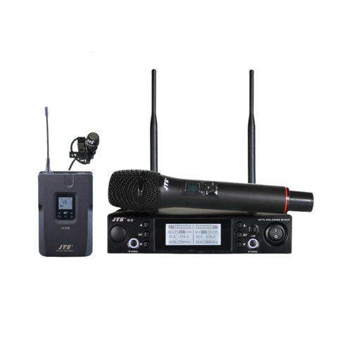 Microfone Mão s/ Fios + Bodypack + Receptor UHF