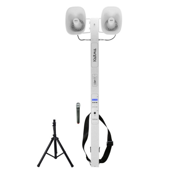 Sistema Sonorização Portátil 1 Microfone UHF / 2 Cornetas - Image 4