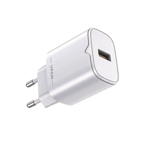 Alimentador AC230V/DC5V USB Quick Charge 3.0 Cabo USB-C 18W