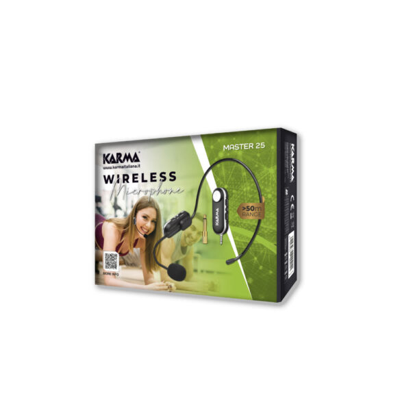 Microfone Cabeça s/ Fios + Receptor UHF (ficha 3,5mm) - Image 3