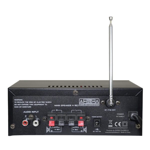 Amplificador Audio Karaoke c/ Display FM/USB/BT 2x30W @4ohm - Image 4