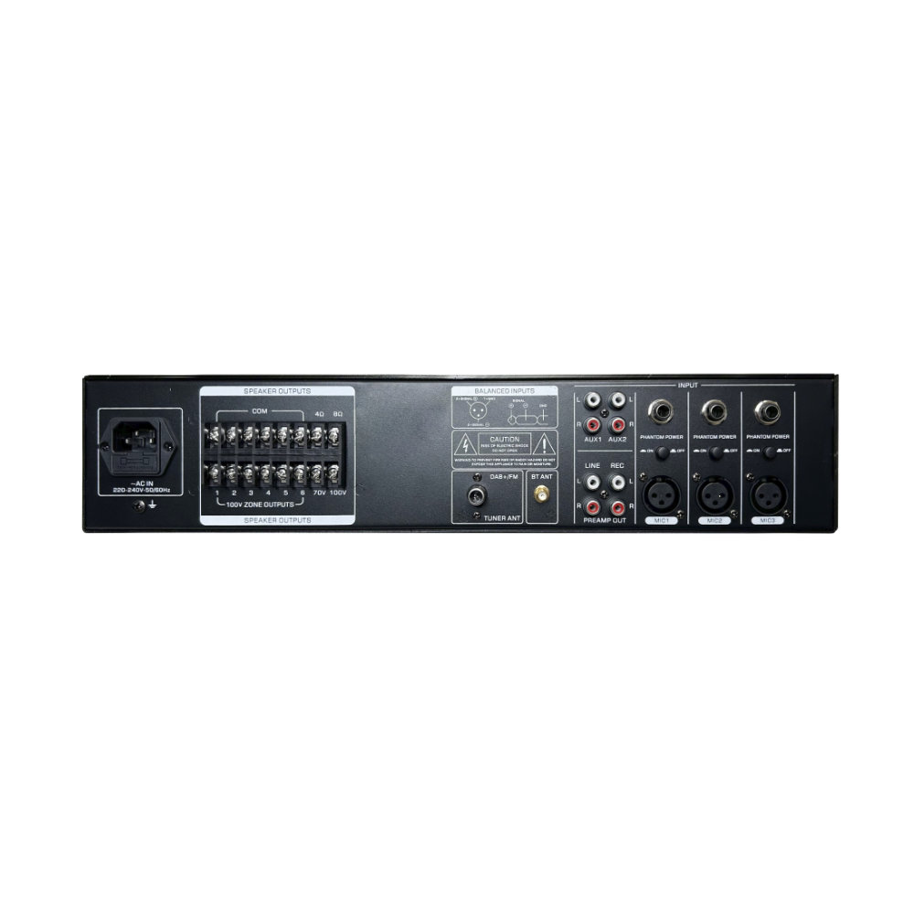 Amplificador Audio 100V 700W DAB/FM/USB/MP3 - 6 Zonas - Image 4