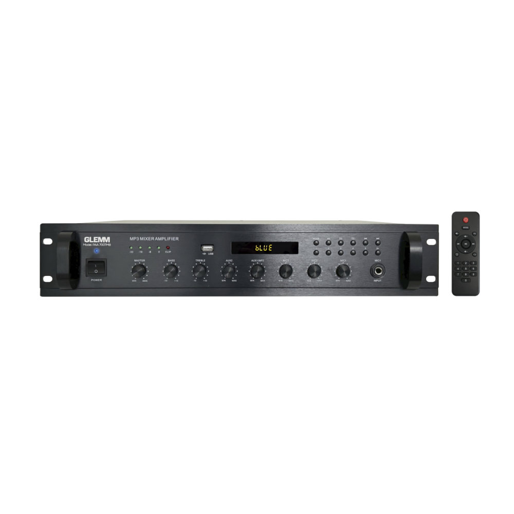 Amplificador Audio 100V 700W FM/USB/MP3/BT