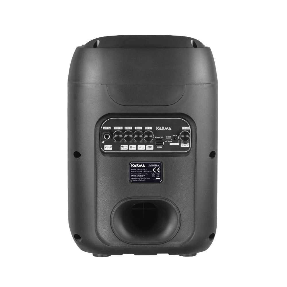 Coluna Portátil 8" 60W USB/SD/BT/BAT/TWS - Image 4