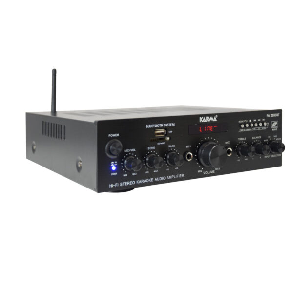Amplificador Audio Karaoke c/ Display FM/USB/MP3/BT 2x50W - Image 6
