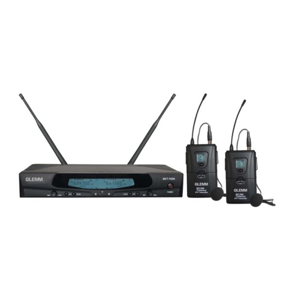 Microfone Lapela s/ Fios (2 unid) + Receptor UHF - Image 3