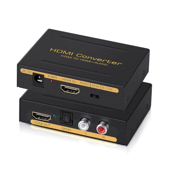 Conversor Extractor Audio HDMI > HDMI + Toslink + RCA