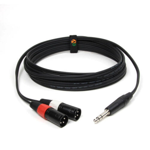Cabo 6,35 Macho ST / 2x XLR Macho 1,5mt