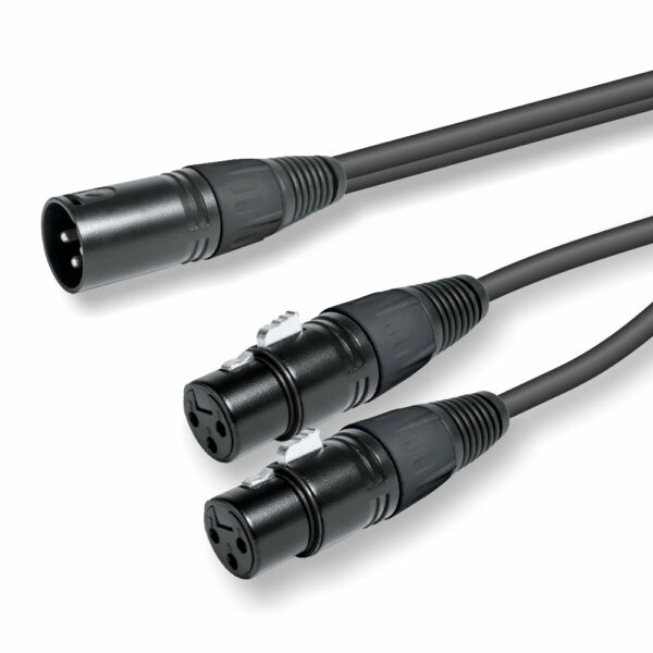Cabo XLR Fêmea / 2x XLR Macho 0,2mt - Image 2