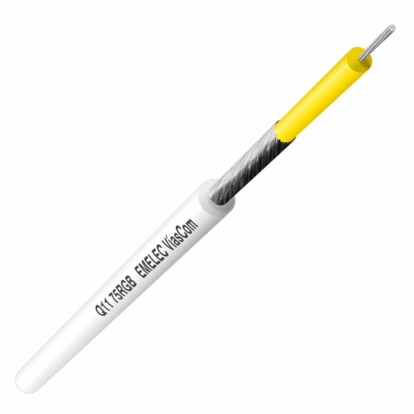 Cabo Coaxial Ø3,0mm Branco 100mt - Image 2