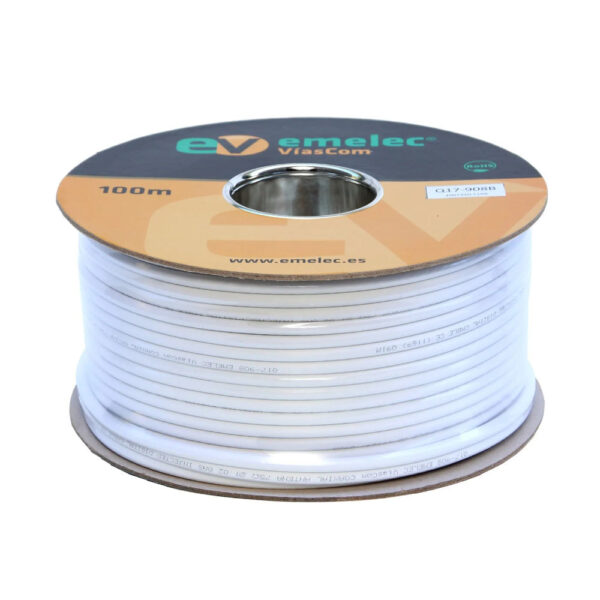 Cabo Coaxial Ø6,8mm Branco 100mt - Image 6