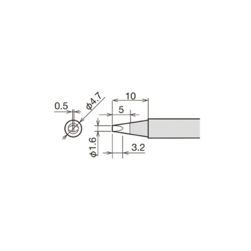 Ponta Ø1,6mm p/ RX802