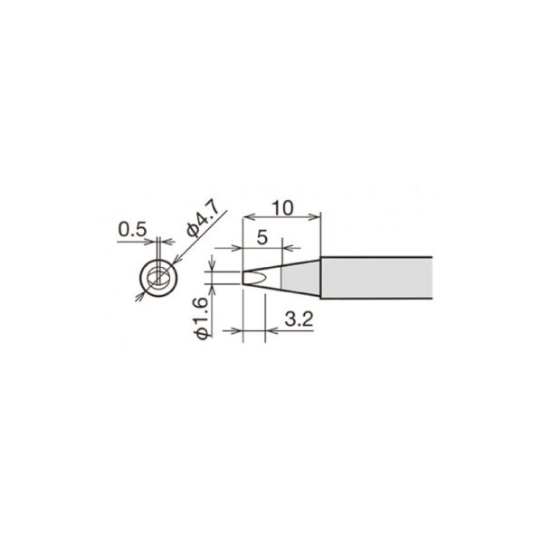 Ponta Ø1,6mm p/ RX802