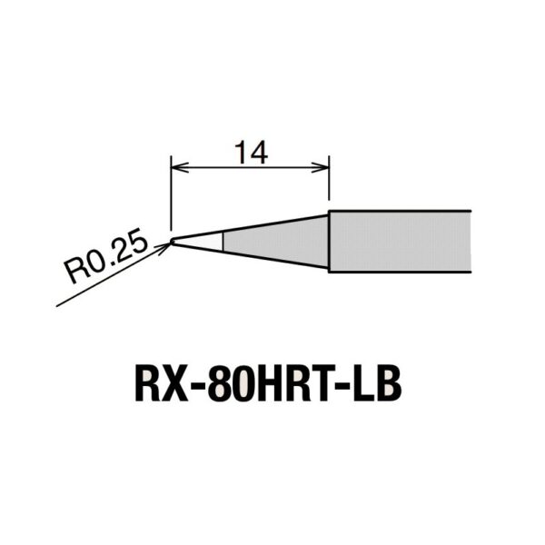 Ponta Ø0,3mm p/ RX802