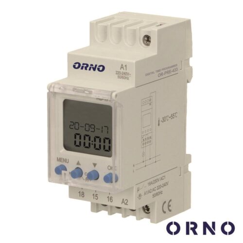 Programador Semanal Digital p/ Calha DIN 2300W (52 Prog)