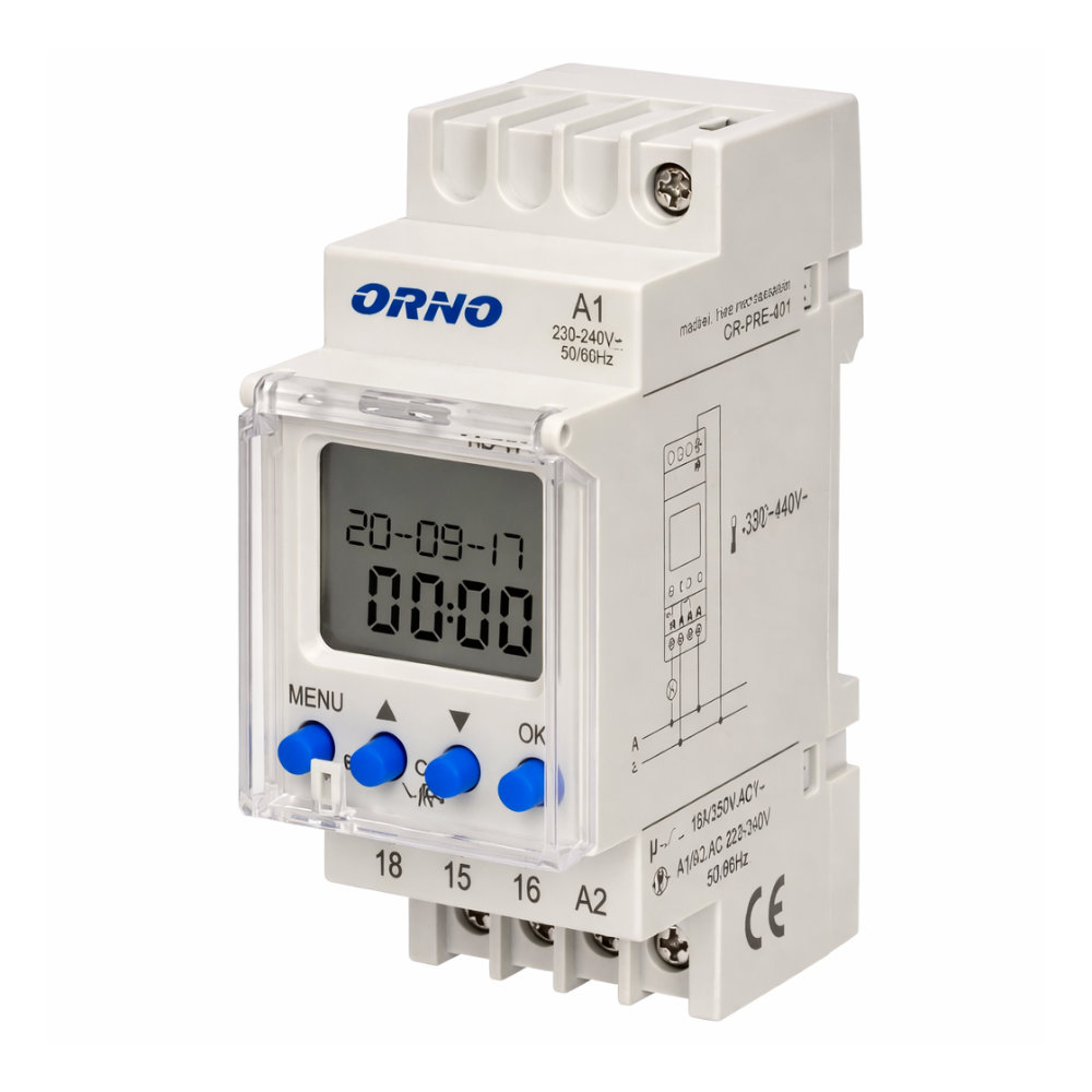 Programador Semanal Digital p/ Calha DIN 2300W (52 Prog)