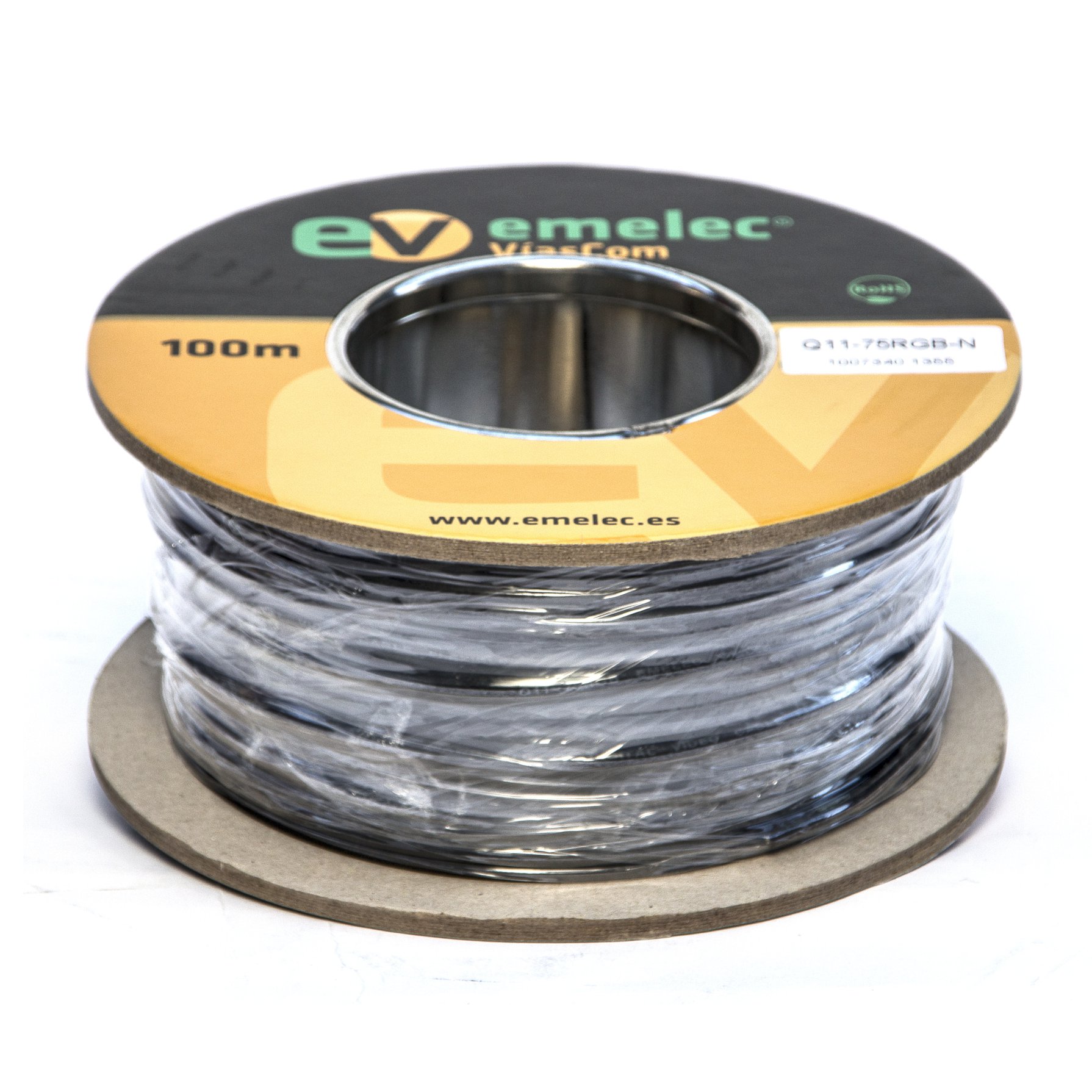 Cabo Coaxial Ø3,0mm Preto 100mt - Image 3