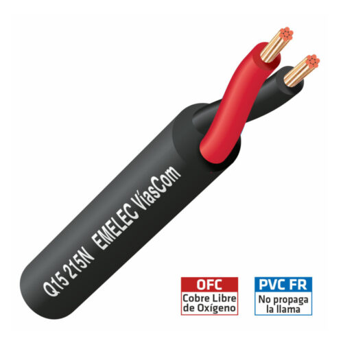 Cabo Coluna 2x1,5mm² Redondo 100m