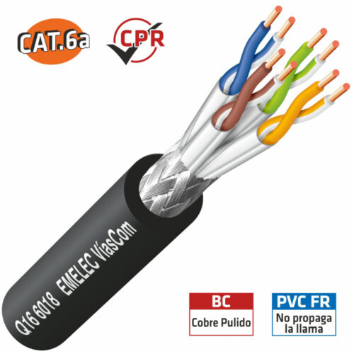 Cabo S/FTP CAT6A Rígido 305m